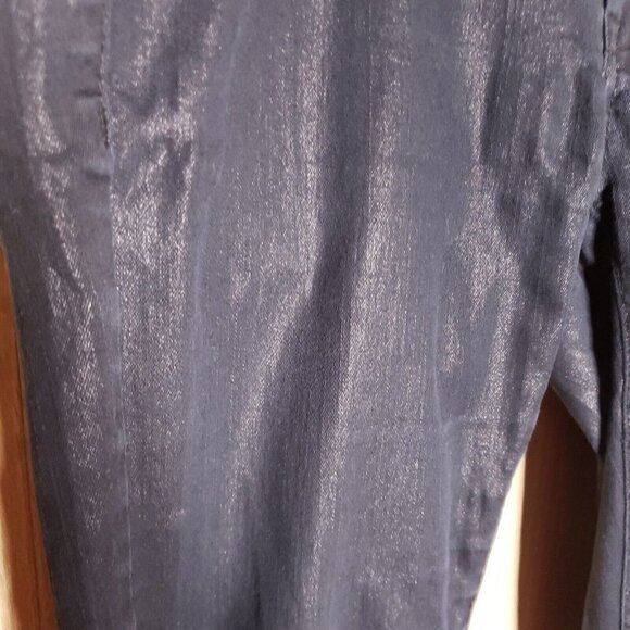 Blank NYC Womens Black Slick Look Skinny Jeans 29 - Picture 5 of 9